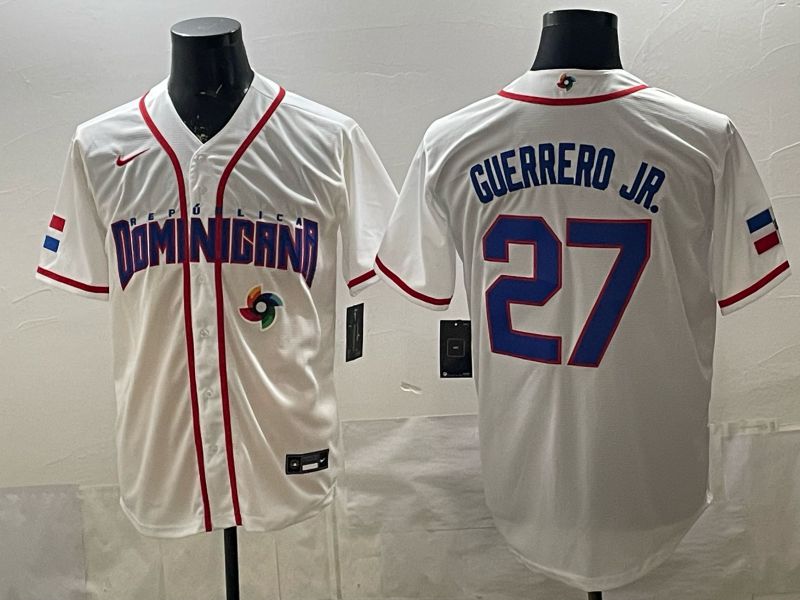 Men 2026 World Cub #27 Guerrero jr White Game Nike MLB Jersey style 006->more jerseys->MLB Jersey